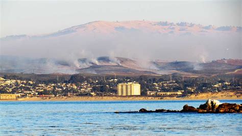 Photos Armys Fort Ord Burn Seen Across Monterey Bay