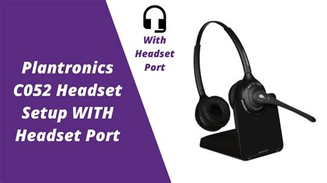 Connect Plantronics Wo2 Headset To Pc