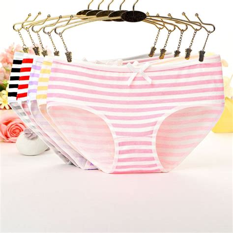 2019 Panties Stripes High Quality Bowknot Tanga Lovely Cute Sexy