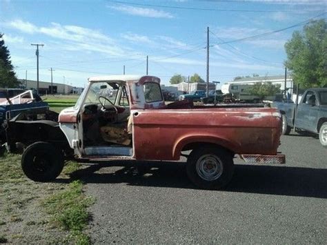 Buy Used 61 62 63 Ford Unibody Shortbox Short Box Project Pickup Truck