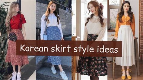 Korean Skirt Style Ideas Korean Fashion Style Skirt Outfit Ideas Midi Skirt Outfit