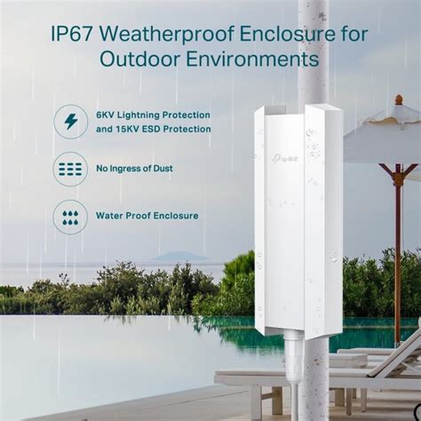 Tp Link Eap610 Outdoor Ax1800 Indooroutdoor Wifi 6 Access Point