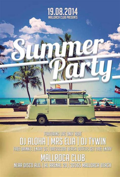 Mar 21, 2021 · download this free flyer template in psd and enjoy! Download Summer Party Free Flyer Template for Photoshop