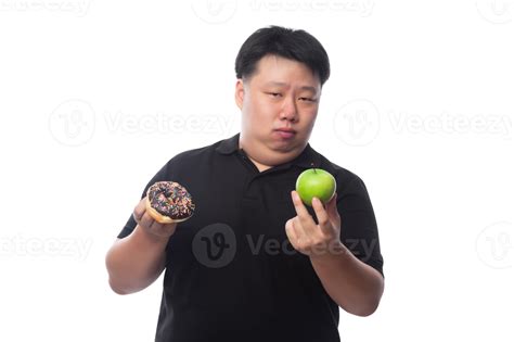 Young Funny Fat Asian Man With Donuts Png File 9352041 Png