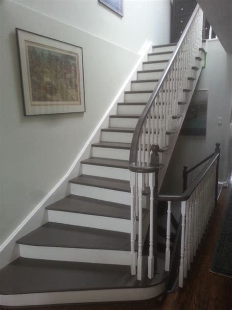 Painted Stairs Modern Treppen Toronto Houzz