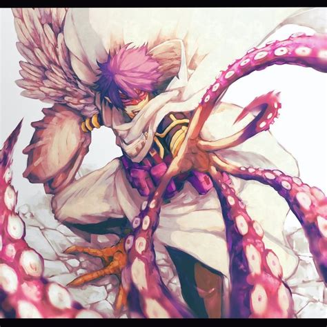 An Anime Character Is Surrounded By Octopus Tentacles