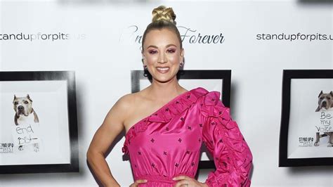 Kaley Cuoco Jokes About Losing The Literal Shirt Off Her Back After