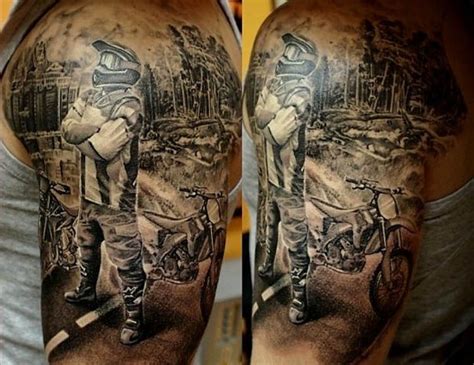 You've come to the right place. Don't forget about motocross when you talk about biker tattoos. #inked #inkedmag #tattoo # ...