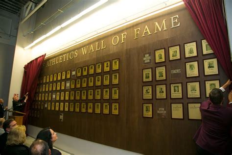 Unraveling Legacy Asf Athletics Reveals Wall Of Fame Wall Of Fame