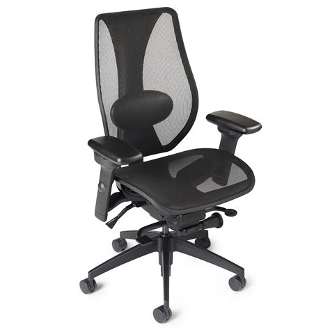 Ergocentric Tcentric Hybrid Synchro Glide Ergonomic Office Chair Black