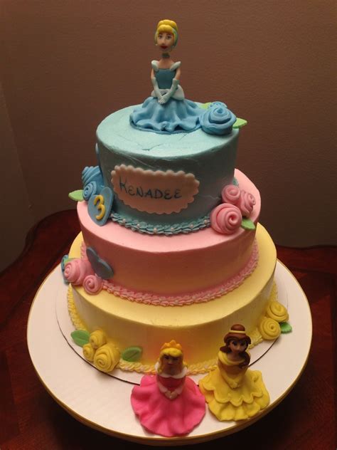 Collection by messy little lauren alise. Disney Princess Tiered Cake - CakeCentral.com