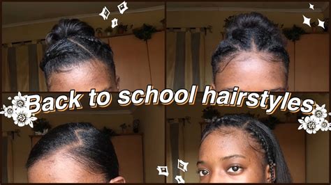 Back To School Hairstyles For Relaxed Hair Youtube