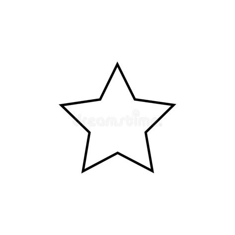 Five Pointed Star Line Icon Element Of Star Icon For Mobile Concept