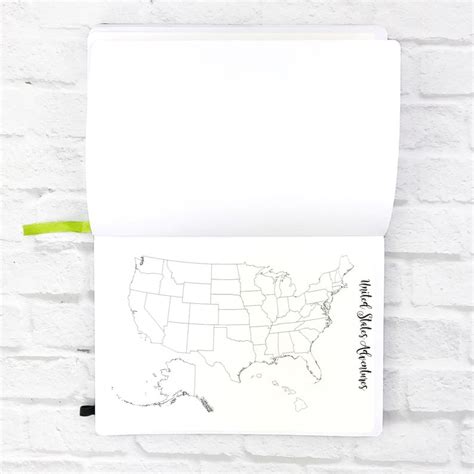 Usa Travel Map United States Map Usa Map Passion Planner Etsy Israel