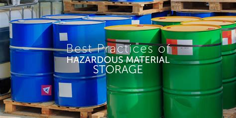 Best Practices Of Hazardous Material Storage Land Sea And Air