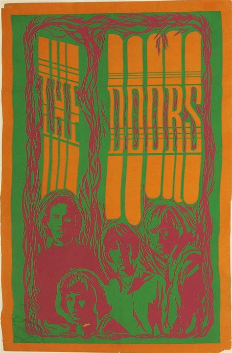 24 inches x 36 inches. psychedelic posters, The Doors, 1960s | Psychedelic poster ...