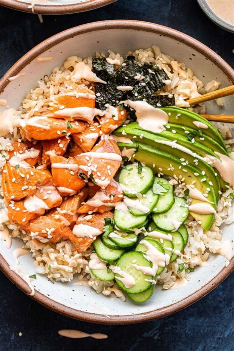 Salmon Roll Sushi Bowls Recipe Runner