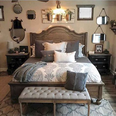80 Beautiful Farmhouse Master Bedroom Ideas Country Bedroom Design In 2020 Farmhouse Master