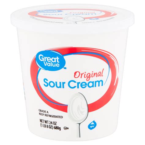 Great Value Original Sour Cream 24 Oz