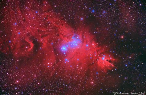 Ngc 2264 Cone Nebula Christmas Tree Cluster Νεφελώματα Astrovox