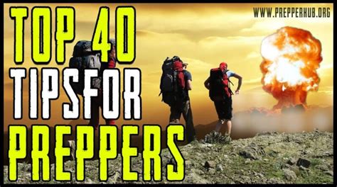 40 survival tips for preppers