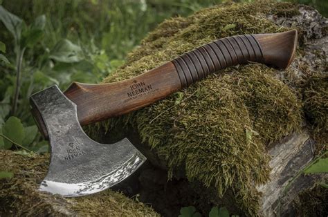 Carving Axe Robin Wood With Leather Inlay Viking Axe Axe Handle