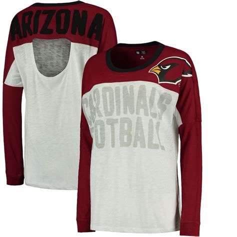 Arizona Cardinals Womens Cardinal Ralph Long Sleeve T Shirt