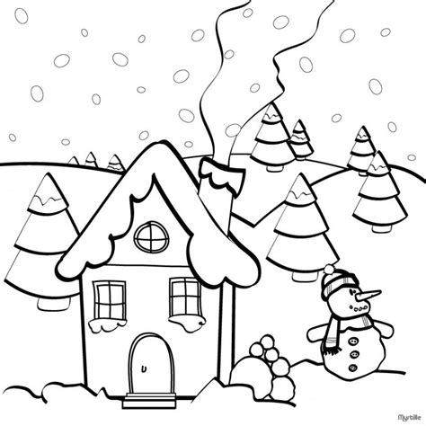 Dibujos Para Colorear Casa De Navidad