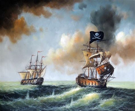 Pirate Ship Battle Art