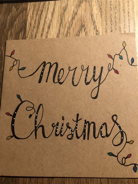 Merry Christmas Handlettering Met Gelpennen Calligraphy Christmas