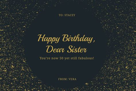 Free 50th Birthday Card Templates And Examples Edit Online And Download