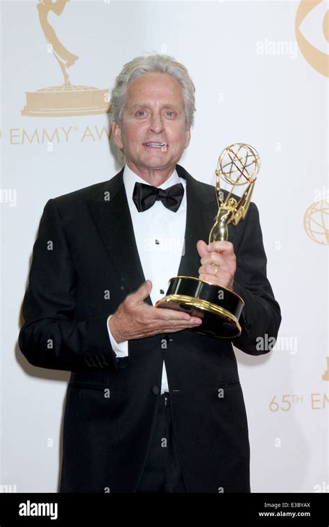 emmy awards 2013 press room featuring michael douglas where los angeles ca united states