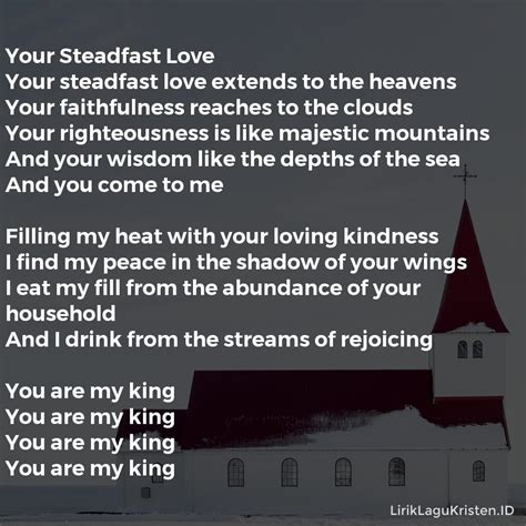 Your Steadfast Love Lirik Lagu Kristen