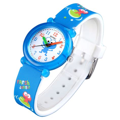 Skmei 1685 Children Quartz Wristwatch Creative 3d Cartoon Pattern Strap