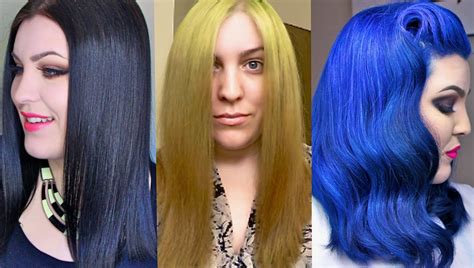 'if you strip the tone out of black hair, you initially end up with a you don't have to dye your whole head and you don't have to go for permanent colour every time. HAIR TRANSFORMATION!!! BOX-DYE BLACK to BLONDE to BLUE ...