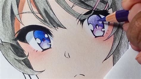 How To Drawcolor Anime Eyes Real Time Coloring Tutorial Youtube
