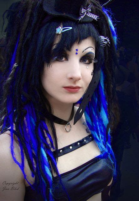 beautiful eye work on this cyber goth girl from jan bloc gothic photography girl photography