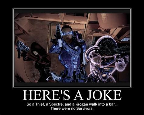 Thief Spectre Krogran Joke Bar Mass Effect Funny Mass Effect 1 Mass Effect Universe