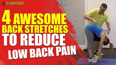 4 Awesome Back Stretches To Reduce Low Back Pain Youtube