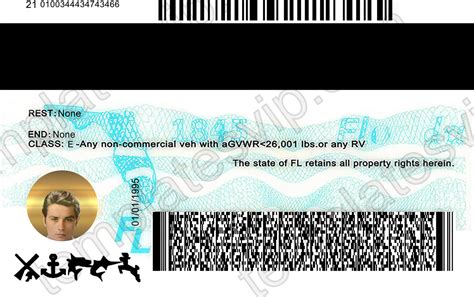 Florida Fl New Drivers License Psd Template Download 2021