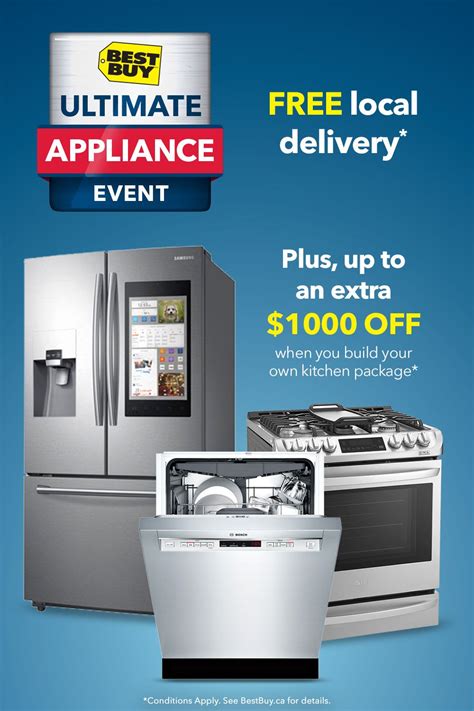 With our kitchen appliance bundles, we make it easy for you to find a stove top, oven, refrigerator, dishwasher and microwave that look cohesive. FREE local delivery. Plus, up to an extra $1000 OFF when ...