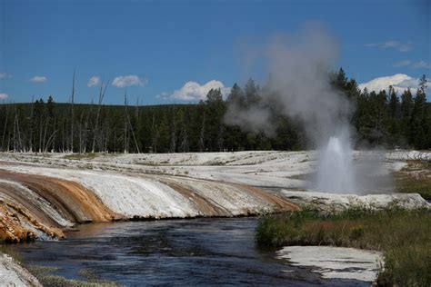 Yellowstone Geyser And Hot Spring Free Stock Photo Public Domain Pictures