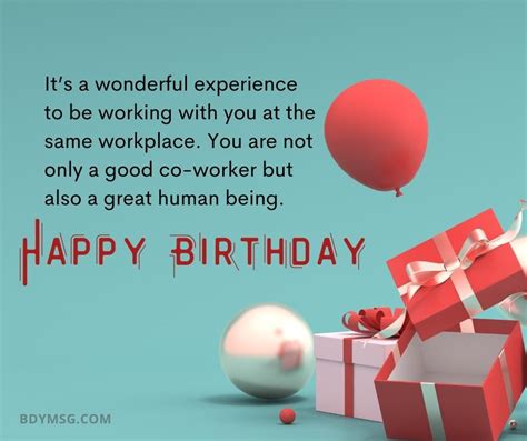 Birthday Wishes For Colleague And Coworker Bdymsg