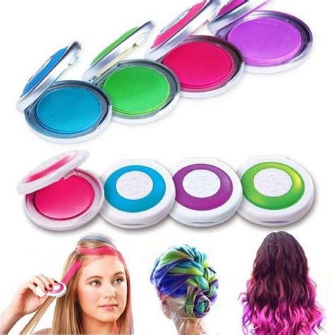 362aud Diy Wash Out Make Up Temporary Pastels Huez Hair Chalk Color