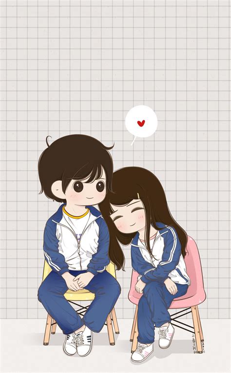 Korean Cute Anime Couple