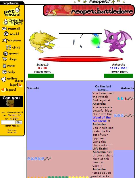 When the shop is empty is will look like. Old Neopets Battledome Screenshots | Neopets Guides