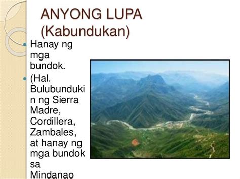 Anyong Lupa O Anyong Tubig Sa Zambales Anyong Pataga