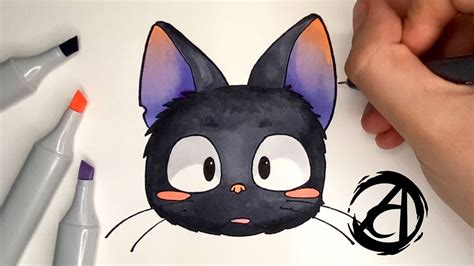 Como Desenhar O Gato Preto Jiji Studio Ghibli Com A Dai Oliveira