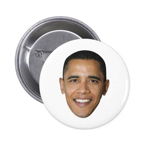 Barack Obamas Face Pinback Button Zazzle