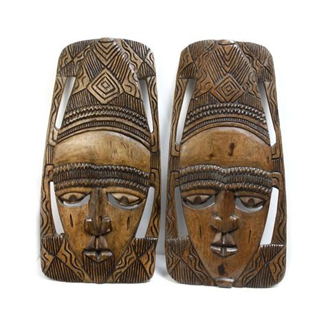 Add your own style and personal touch to a face mask you'd be proud to wear in your grocery store! Vintage African Wall Hanging Carved Wood Face Masks » Kode-Store.co.uk